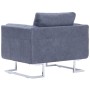 Grauer Würfelsessel aus Wildlederimitat von vidaXL, Sessel - Ref: Foro24-282154, Preis: 204,18 €, Rabatt: %
