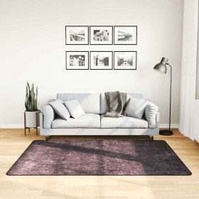Alfombra lavable antideslizante gris antracita 120x180 cm