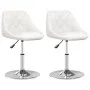 Sillas de comedor 2 unidades cuero sintético blanco de vidaXL, Sillas de comedor - Ref: Foro24-335159, Precio: 122,52 €, Desc...