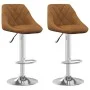 Küchenhocker 2 Einheiten aus braunem Samt von vidaXL, Küchenhocker - Ref: Foro24-335303, Preis: 142,72 €, Rabatt: %
