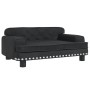 Hundebett aus schwarzem Samt, 70 x 45 x 30 cm von vidaXL, Betten für Hunde - Ref: Foro24-171886, Preis: 92,03 €, Rabatt: %