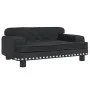 Hundebett aus schwarzem Samt, 70 x 45 x 30 cm von vidaXL, Betten für Hunde - Ref: Foro24-171886, Preis: 90,07 €, Rabatt: %