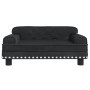 Hundebett aus schwarzem Samt, 70 x 45 x 30 cm von vidaXL, Betten für Hunde - Ref: Foro24-171886, Preis: 92,03 €, Rabatt: %