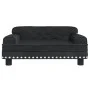 Hundebett aus schwarzem Samt, 70 x 45 x 30 cm von vidaXL, Betten für Hunde - Ref: Foro24-171886, Preis: 90,07 €, Rabatt: %