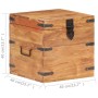 Stamm aus massivem Akazienholz, 40x40x40 cm von vidaXL, Aufbewahrungskisten - Ref: Foro24-289639, Preis: 152,90 €, Rabatt: %