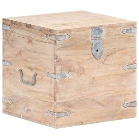 Solid acacia wood trunk 40x40x40 cm by vidaXL, Storage trunks - Ref: Foro24-289640, Price: 111,04 €, Discount: %