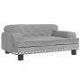 Cama para perros de terciopelo gris claro 70x45x30 cm de vidaXL, Camas para perros - Ref: Foro24-171883, Precio: 88,14 €, Des...