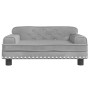 Hellgraues Hundebett aus Samt, 70 x 45 x 30 cm von vidaXL, Betten für Hunde - Ref: Foro24-171883, Preis: 89,87 €, Rabatt: %