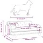 Cama para perros de terciopelo gris claro 70x45x30 cm de vidaXL, Camas para perros - Ref: Foro24-171883, Precio: 88,14 €, Des...