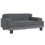 Dunkelgraues Hundebett aus Samt, 70 x 45 x 30 cm von vidaXL, Betten für Hunde - Ref: Foro24-171884, Preis: 83,20 €, Rabatt: %