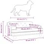 Dunkelgraues Hundebett aus Samt, 70 x 45 x 30 cm von vidaXL, Betten für Hunde - Ref: Foro24-171884, Preis: 81,65 €, Rabatt: %
