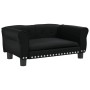 Schwarzes Hundebett aus Kunstleder, 70x45x30 cm von vidaXL, Betten für Hunde - Ref: Foro24-171831, Preis: 81,24 €, Rabatt: %