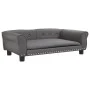 Hundebett aus grauem Kunstleder, 95 x 55 x 30 cm von vidaXL, Betten für Hunde - Ref: Foro24-171820, Preis: 82,95 €, Rabatt: %