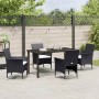 Conjunto de Comedor de Jardín con cojín 5 pcs Negro Poliratán en Conjuntos de jardín | Comprar online en Foro24