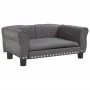 Cama para perros de cuero sintético gris 70x45x30 cm de vidaXL, Camas para perros - Ref: Foro24-171834, Precio: 66,90 €, Desc...