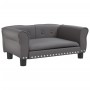 Graues Hundebett aus Kunstleder, 70x45x30 cm von vidaXL, Betten für Hunde - Ref: Foro24-171834, Preis: 67,72 €, Rabatt: %