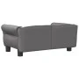 Cama para perros de cuero sintético gris 70x45x30 cm de vidaXL, Camas para perros - Ref: Foro24-171834, Precio: 66,90 €, Desc...