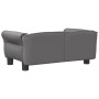 Graues Hundebett aus Kunstleder, 70x45x30 cm von vidaXL, Betten für Hunde - Ref: Foro24-171834, Preis: 67,72 €, Rabatt: %