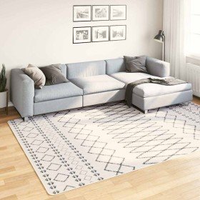 Alfombra lavable antideslizante negro y blanco 190x300 cm