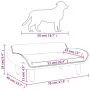 Cama para perros de tela gris claro 70x40x24 cm de vidaXL, Camas para perros - Ref: Foro24-171946, Precio: 71,12 €, Descuento: %