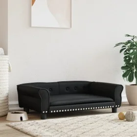 Cama para perros de cuero sintético negra 95x55x30 cm de vidaXL, Camas para perros - Ref: Foro24-171817, Precio: 99,98 €, Des...