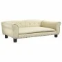 Cama para perros de cuero sintético crema 95x55x30 cm de vidaXL, Camas para perros - Ref: Foro24-171818, Precio: 79,47 €, Des...