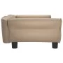 Cama para perros de cuero sintético color capuchino 95x55x30 cm de vidaXL, Camas para perros - Ref: Foro24-171821, Precio: 83...