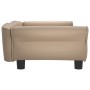 Cappuccino-Kunstleder-Hundebett 95x55x30 cm von vidaXL, Betten für Hunde - Ref: Foro24-171821, Preis: 84,69 €, Rabatt: %