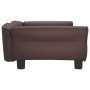 Braunes Hundebett aus Kunstleder, 95x55x30 cm von vidaXL, Betten für Hunde - Ref: Foro24-171819, Preis: 85,91 €, Rabatt: %