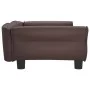 Braunes Hundebett aus Kunstleder, 95x55x30 cm von vidaXL, Betten für Hunde - Ref: Foro24-171819, Preis: 83,80 €, Rabatt: %