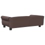 Braunes Hundebett aus Kunstleder, 95x55x30 cm von vidaXL, Betten für Hunde - Ref: Foro24-171819, Preis: 85,91 €, Rabatt: %
