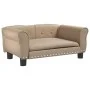Cama para perros de cuero sintético color capuchino 70x45x30 cm de vidaXL, Camas para perros - Ref: Foro24-171835, Precio: 66...
