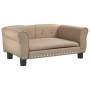 Cappuccino synthetic leather dog bed 70x45x30 cm by vidaXL, Beds for dogs - Ref: Foro24-171835, Price: 67,70 €, Discount: %