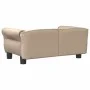 Cama para perros de cuero sintético color capuchino 70x45x30 cm de vidaXL, Camas para perros - Ref: Foro24-171835, Precio: 66...