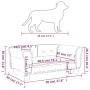 Cama para perros de cuero sintético color capuchino 70x45x30 cm de vidaXL, Camas para perros - Ref: Foro24-171835, Precio: 66...