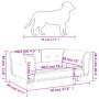 Cappuccino synthetic leather dog bed 70x45x30 cm by vidaXL, Beds for dogs - Ref: Foro24-171835, Price: 67,70 €, Discount: %