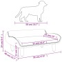 Hundebett aus dunkelgrauem Stoff, 70 x 40 x 24 cm von vidaXL, Betten für Hunde - Ref: Foro24-171947, Preis: 72,78 €, Rabatt: %