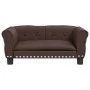 Braunes Hundebett aus Kunstleder, 70x45x30 cm von vidaXL, Betten für Hunde - Ref: Foro24-171833, Preis: 64,90 €, Rabatt: %