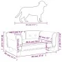 Braunes Hundebett aus Kunstleder, 70x45x30 cm von vidaXL, Betten für Hunde - Ref: Foro24-171833, Preis: 64,90 €, Rabatt: %