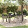 Conjunto de Comedor de Jardín 5 pcs Gris claro Poliratán