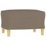 Fußstütze aus taupegrauem Stoff, 60 x 50 x 41 cm von vidaXL, Osmanen - Ref: Foro24-349270, Preis: 53,82 €, Rabatt: %