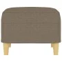 Fußstütze aus taupegrauem Stoff, 60 x 50 x 41 cm von vidaXL, Osmanen - Ref: Foro24-349270, Preis: 53,82 €, Rabatt: %
