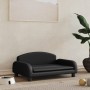 Schwarzes Hundebett aus Kunstleder, 70x45x30 cm von vidaXL, Betten für Hunde - Ref: Foro24-171965, Preis: 78,54 €, Rabatt: %
