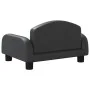 Black synthetic leather dog bed 50x40x30 cm by vidaXL, Beds for dogs - Ref: Foro24-171976, Price: 57,14 €, Discount: %