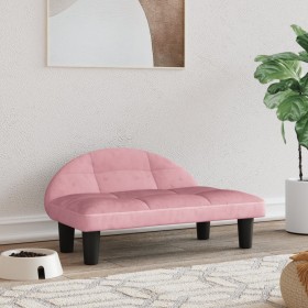 Hundebett aus rosa Samt, 70 x 52 x 30 cm von vidaXL, Betten für Hunde - Ref: Foro24-171941, Preis: 58,88 €, Rabatt: %