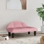 Pink velvet dog bed 70x52x30 cm by vidaXL, Beds for dogs - Ref: Foro24-171941, Price: 57,54 €, Discount: %