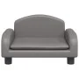 Cama para perros de cuero sintético gris 50x40x30 cm de vidaXL, Camas para perros - Ref: Foro24-171979, Precio: 65,75 €, Desc...