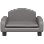 Graues Hundebett aus Kunstleder, 50x40x30 cm von vidaXL, Betten für Hunde - Ref: Foro24-171979, Preis: 66,72 €, Rabatt: %