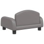 Graues Hundebett aus Kunstleder, 50x40x30 cm von vidaXL, Betten für Hunde - Ref: Foro24-171979, Preis: 66,72 €, Rabatt: %