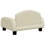Cama para perros de cuero sintético crema 50x40x30 cm de vidaXL, Camas para perros - Ref: Foro24-171977, Precio: 64,41 €, Des...